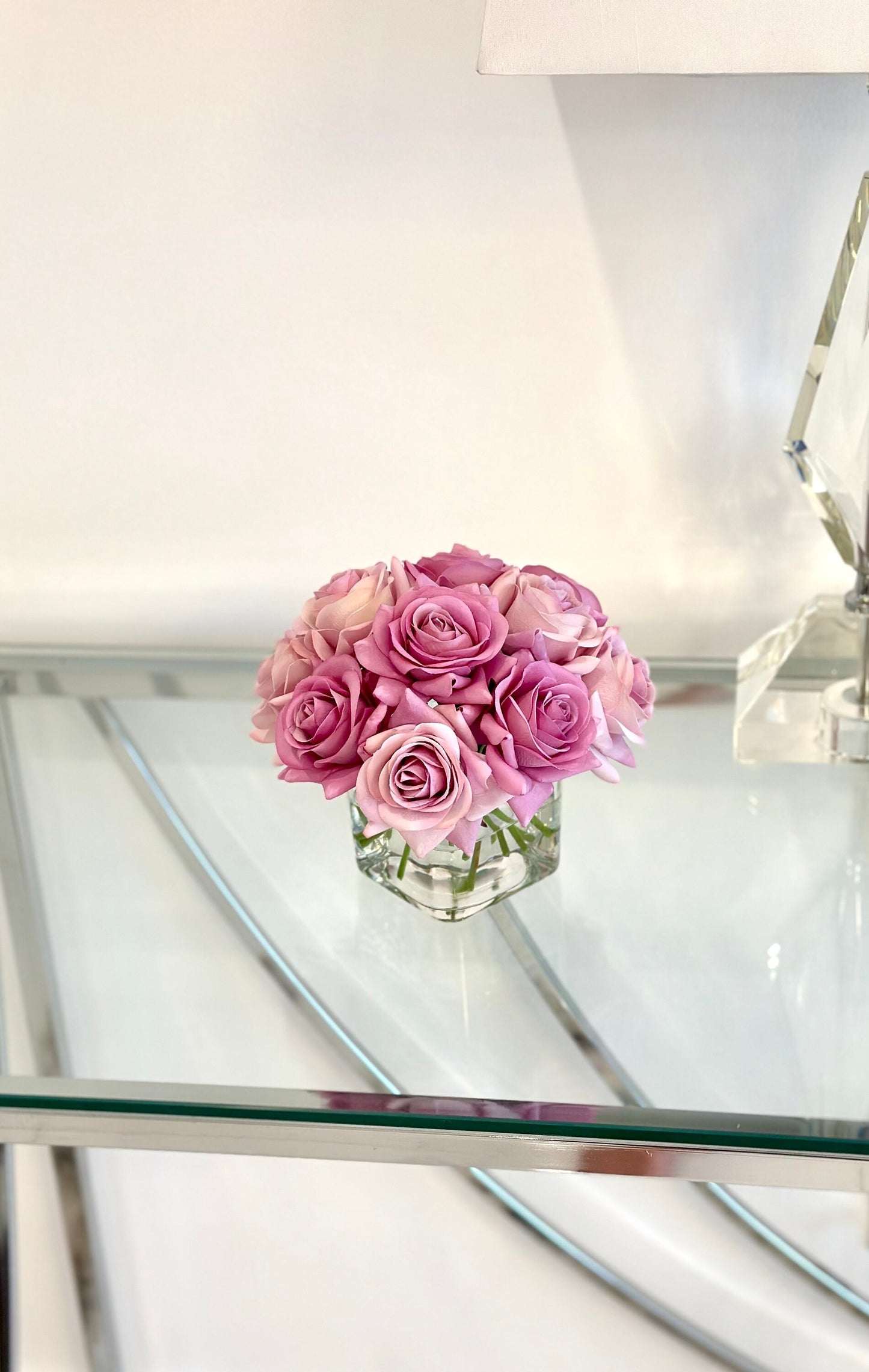 Real Touch Purple Rose Arrangement