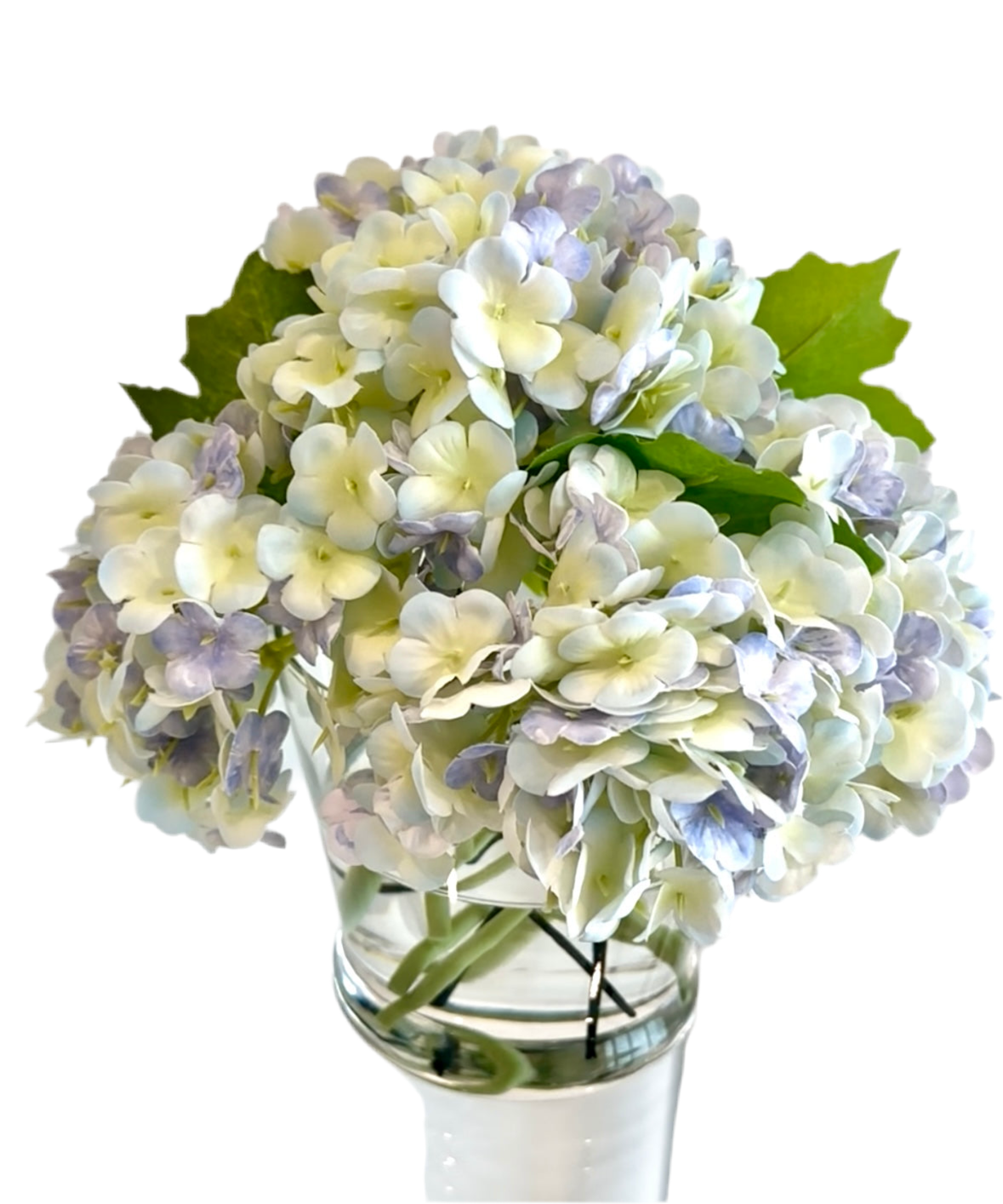 Real Touch Artificial White Hydrangea Arrangement