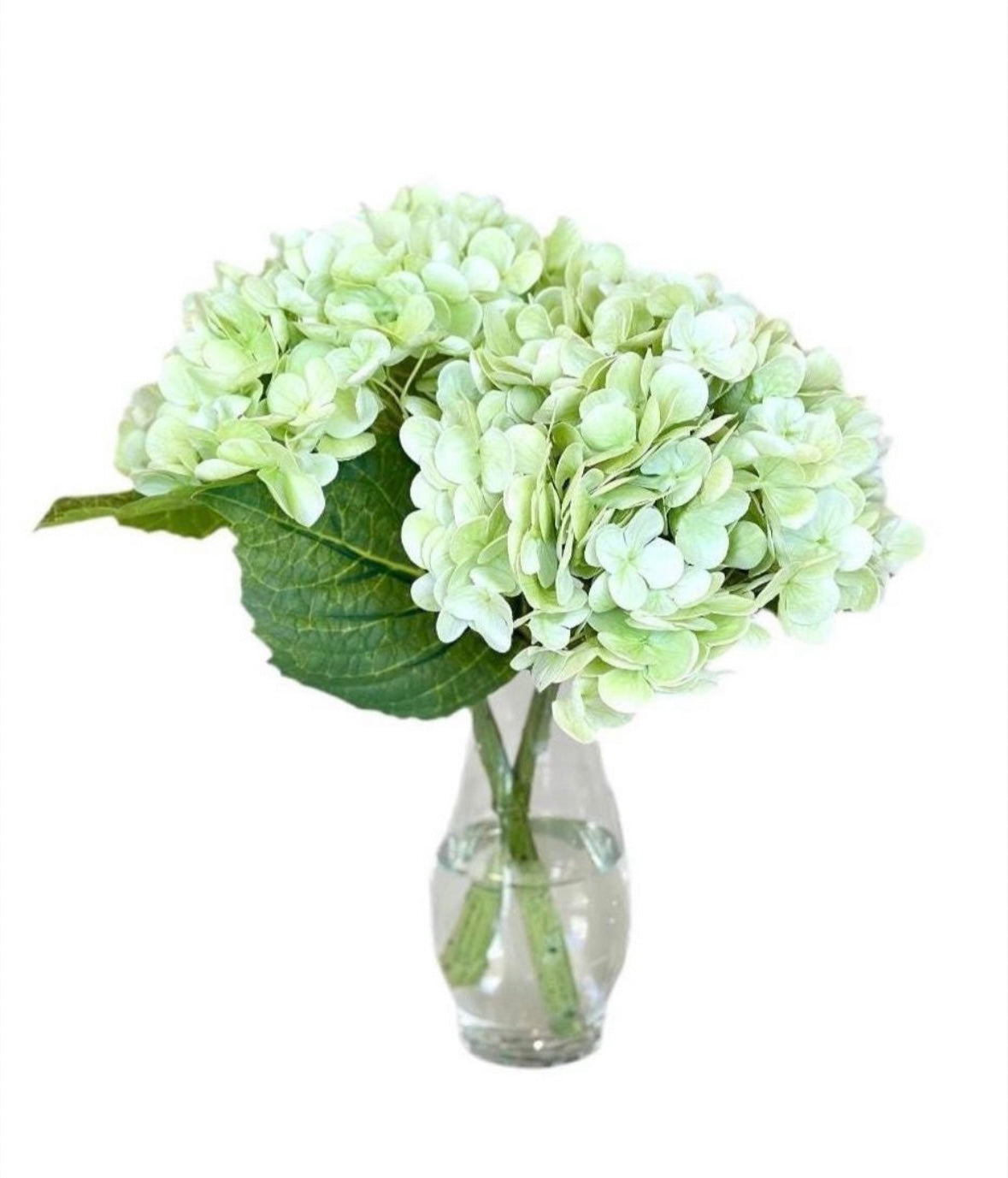 Real Touch White Blue Green Hydrangea Floral Decor