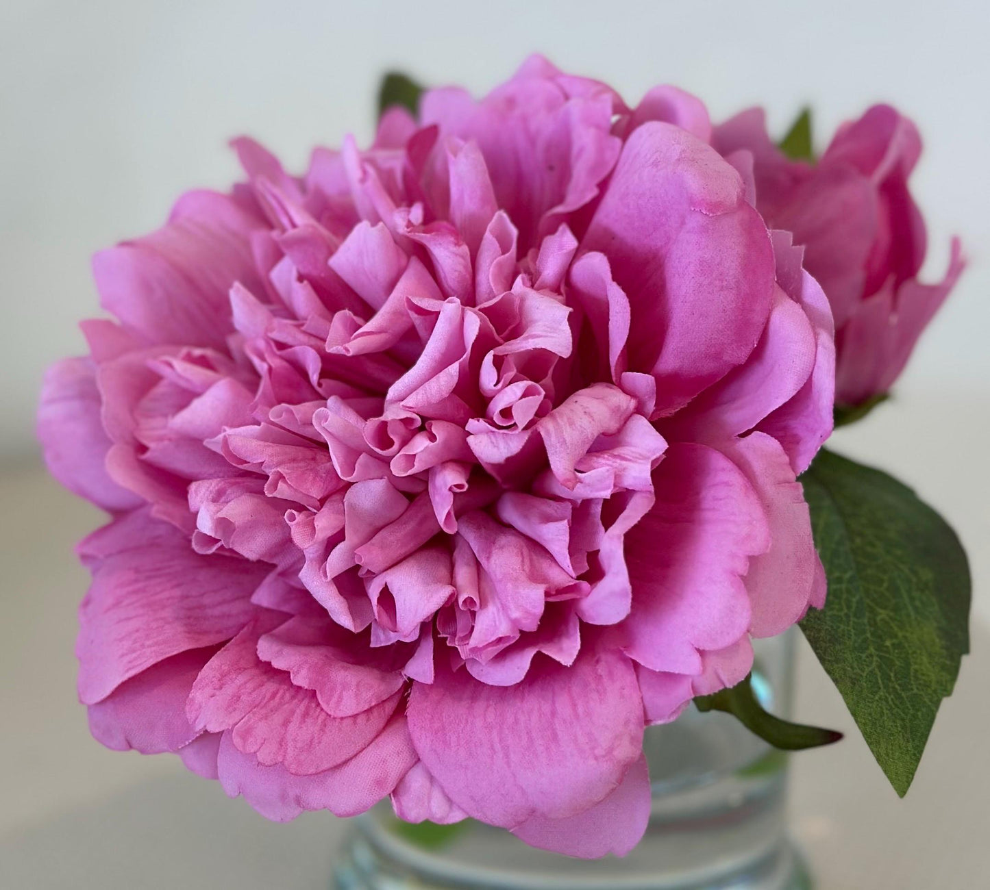 Real Touch Peony Floral Arrangement, Faux Peony Flower Centerpiece, Faux Pink Peony Arrangement, Baby Pink Peony Floral Arrangement