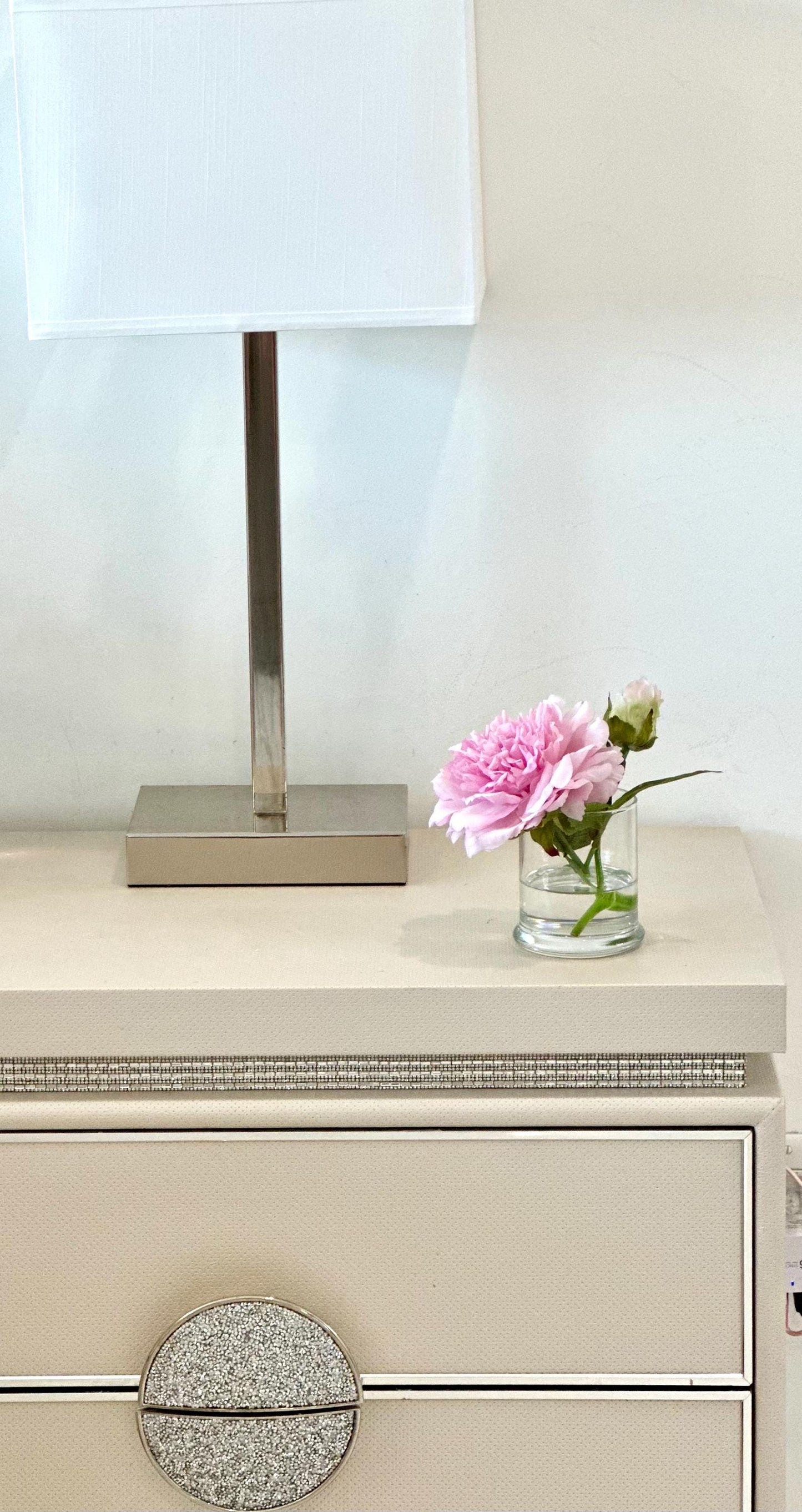 Real Touch Peony Floral Arrangement, Faux Peony Flower Centerpiece, Faux Pink Peony Arrangement, Baby Pink Peony Floral Arrangement