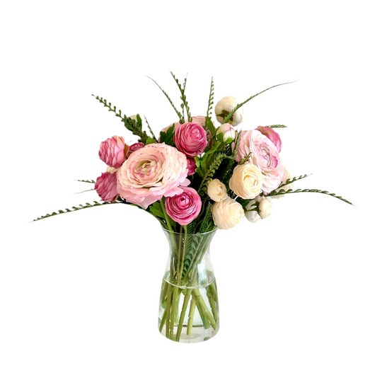 Real Touch Pink Floral Arrangement