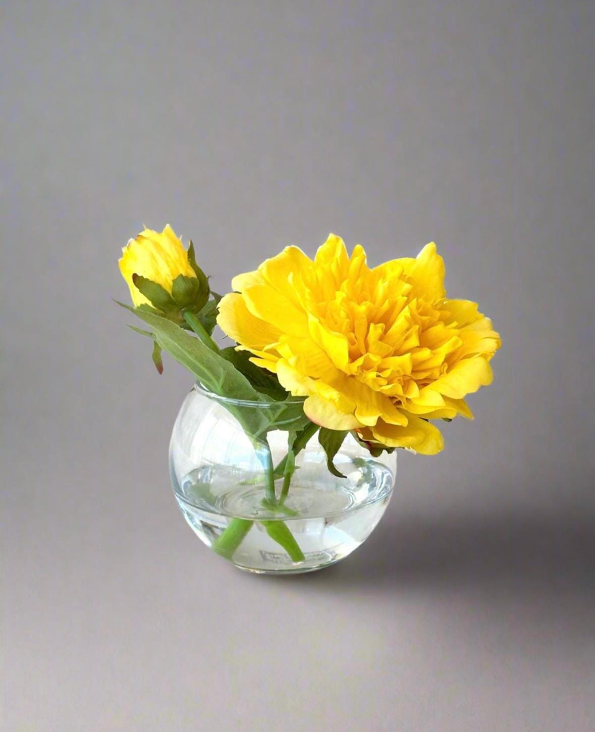 Real Touch Pink Peony Arrangement: Faux Floral Centerpiece