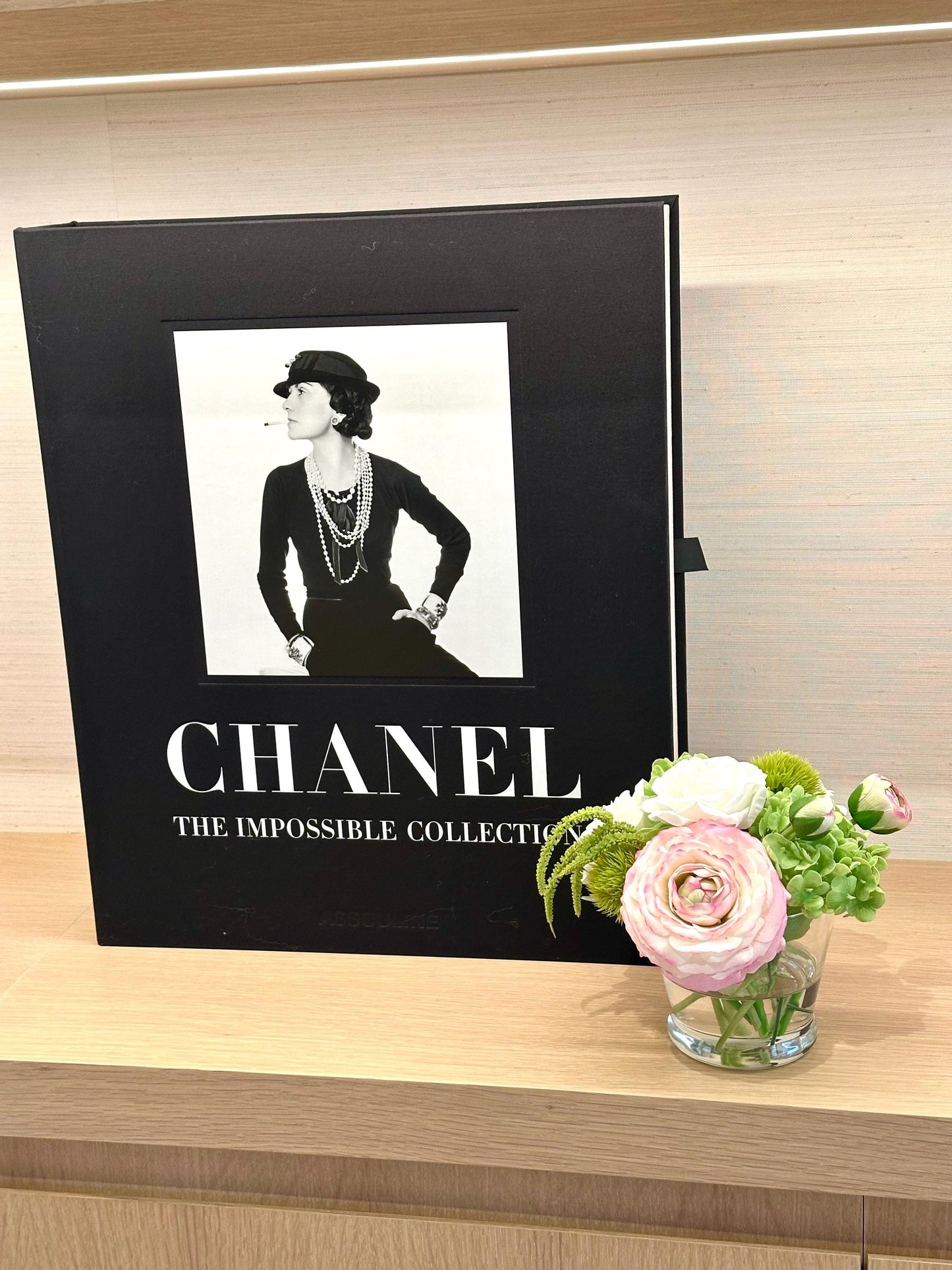 Real Touch Ranunculus Floral Arrangement: Pink & Green Centerpiece