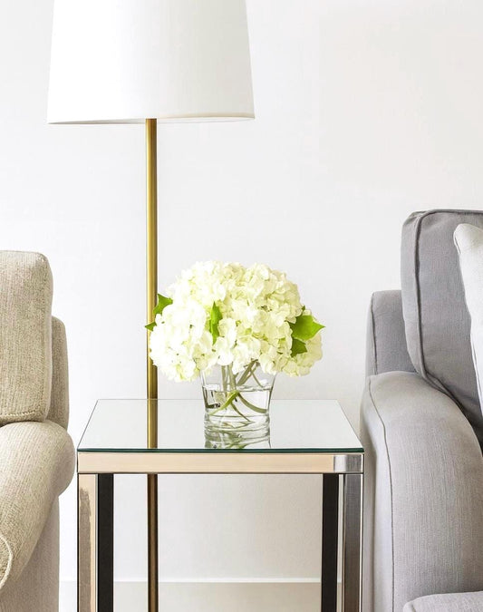 Real Touch Artificial White Hydrangea Arrangement