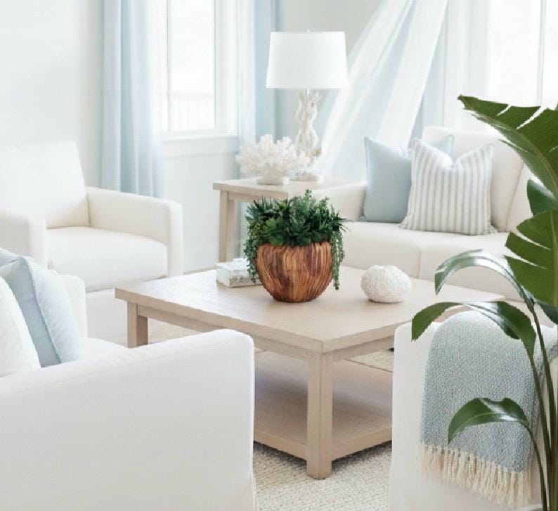 Faux Succulent Arrangement in Wood Planter