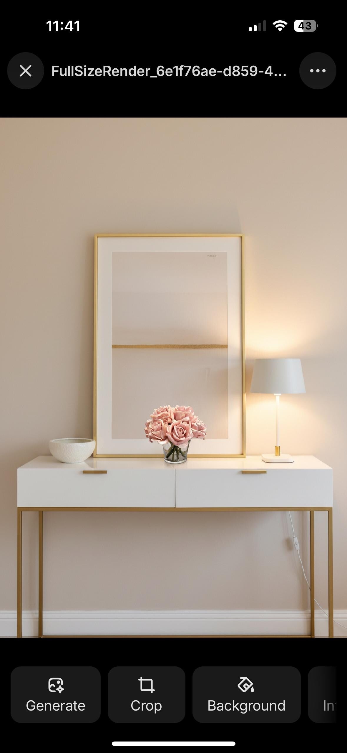 Real Touch Ivory Rose Arrangement: Faux Floral Centerpiece