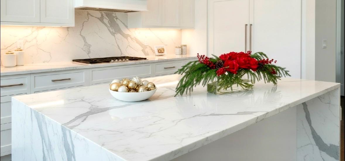 Real Touch Rose & Pine Cone Arrangement: Christmas Centerpiece