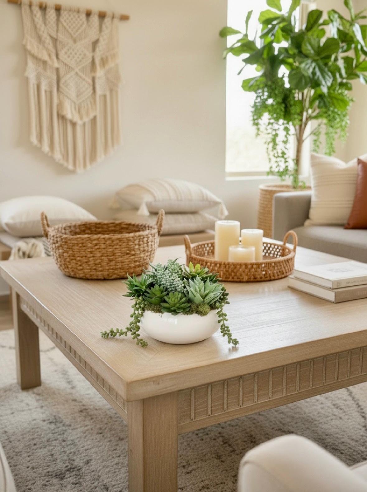 High Quality Succulent Arrangement in White Ceramic Planter: 9" Diameter