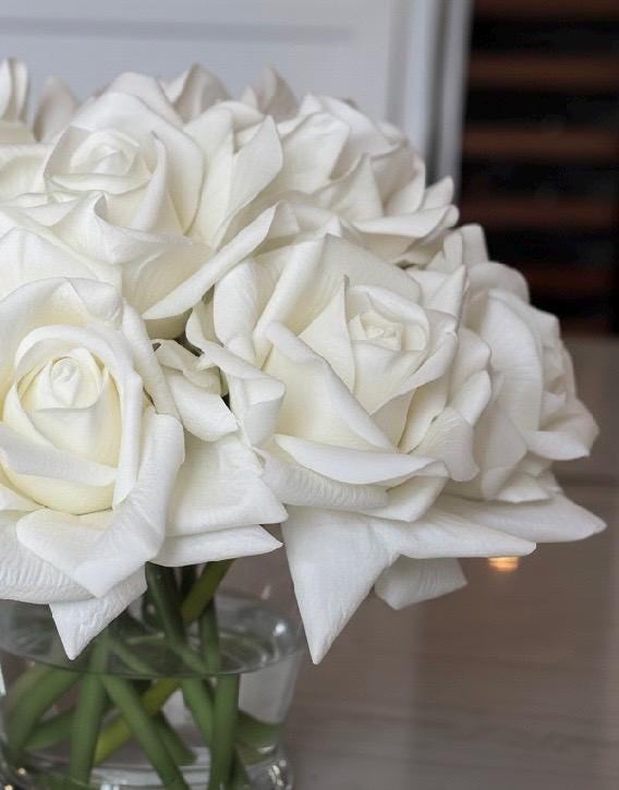 Real Touch Dusty Rose Arrangement: Faux Floral Centerpiece