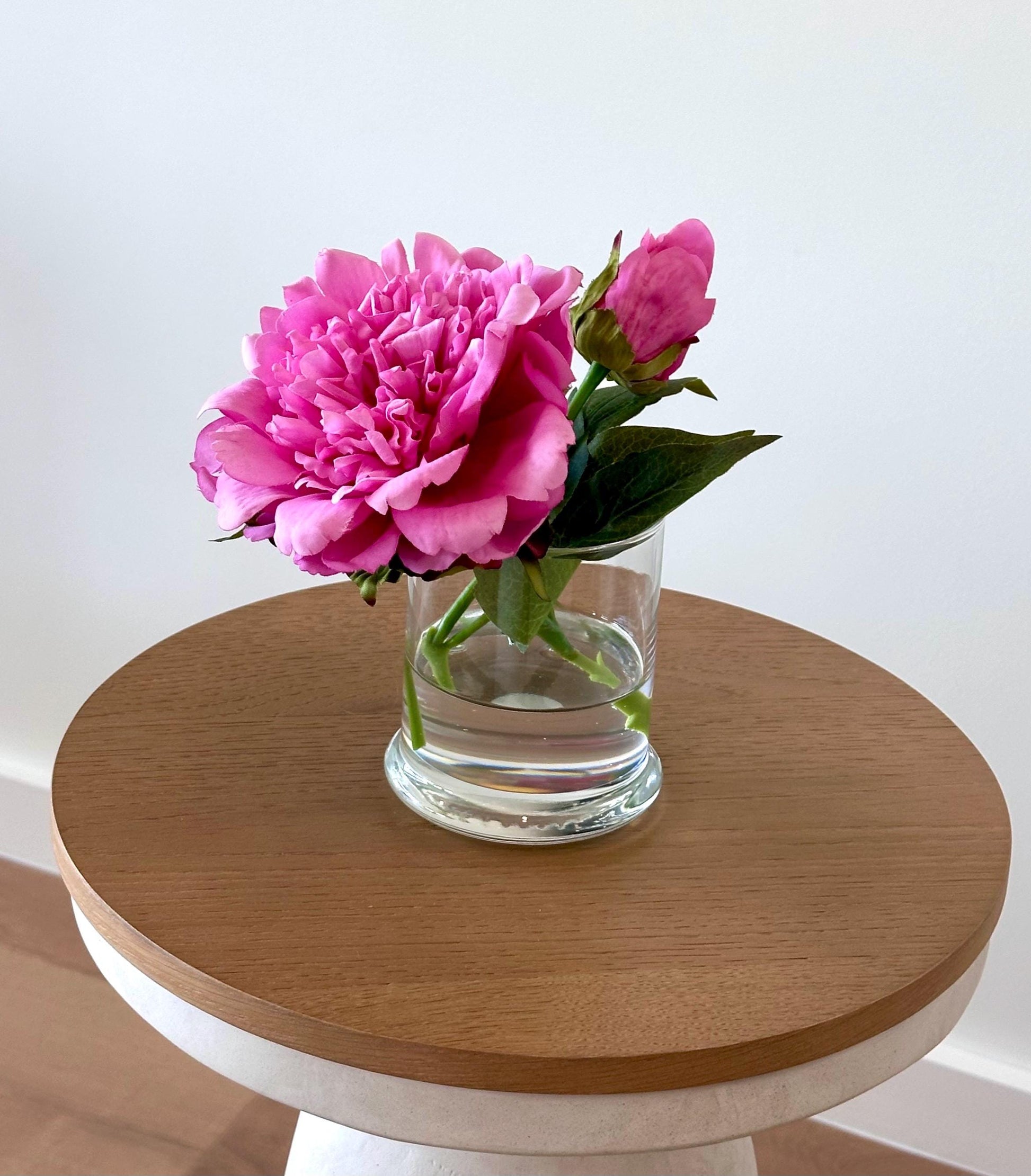 Real Touch Pink Peony Arrangement: Faux Floral Centerpiece