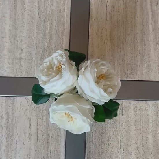 Real Touch Austin Rose Arrangement: Faux Floral Centerpiece