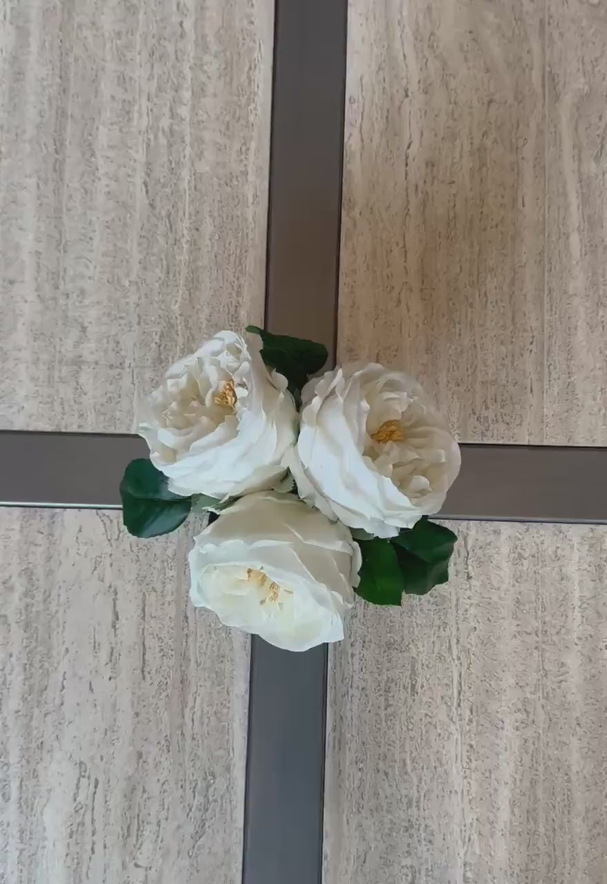 Real Touch Austin Rose Arrangement: Faux Floral Centerpiece